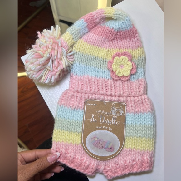 Other - Pastel Striped Knit Set 0-3 months